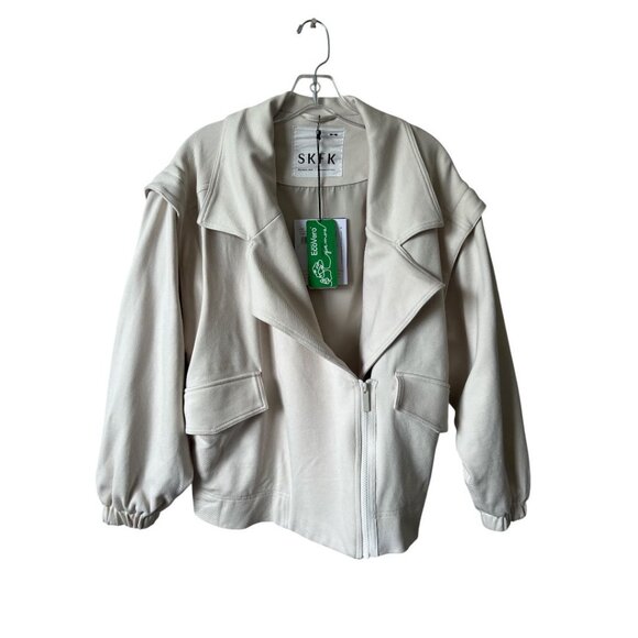 NWT SKFK Maren Cream Convertible Biker Jacket | Vest Medium Reg. $279 - Picture 7 of 16